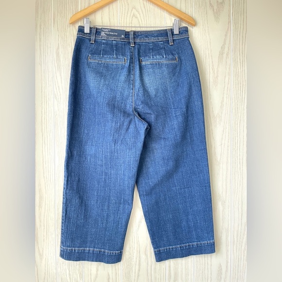 Talbots Flawless High Waist Wide Crop Jeans Size 8P NWT - Picture 3 of 3
